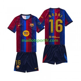 Maillot de Foot FC Barcelone Rodri 16 Enfant Domicile 2026/27